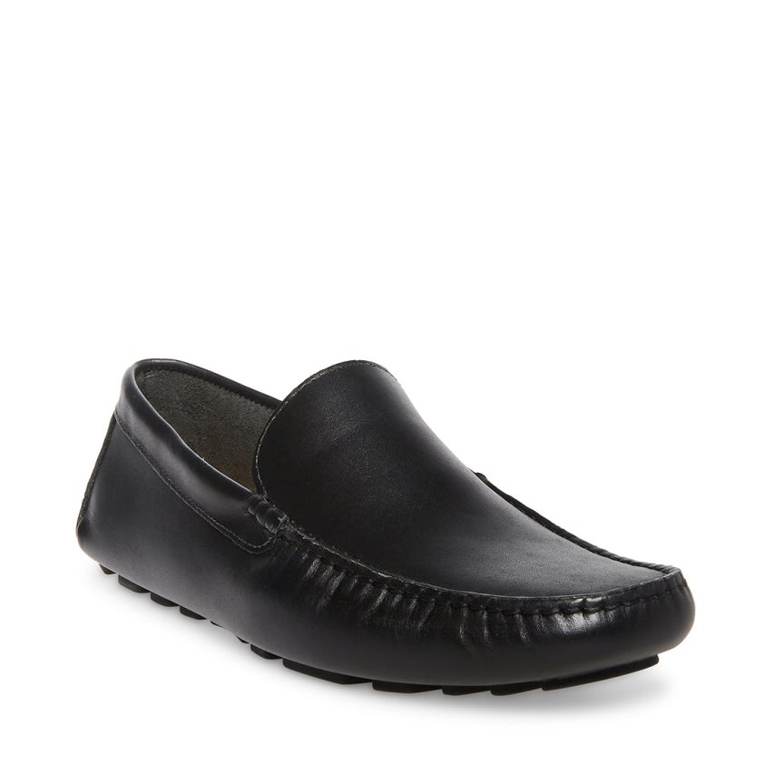 Loafers Steve Madden Bergamo Cuero Hombre Negras | ES QG0613